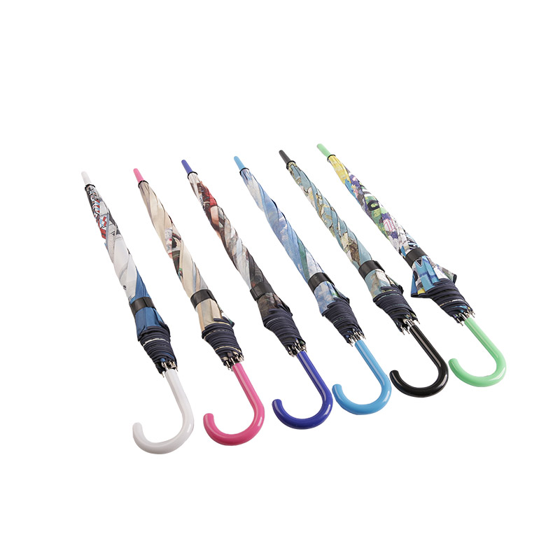 Priontáil péintéireacht tírdhreacha Pongee Le Scáthbhrat Dhíreach Brataithe Dubh-0E6B0080