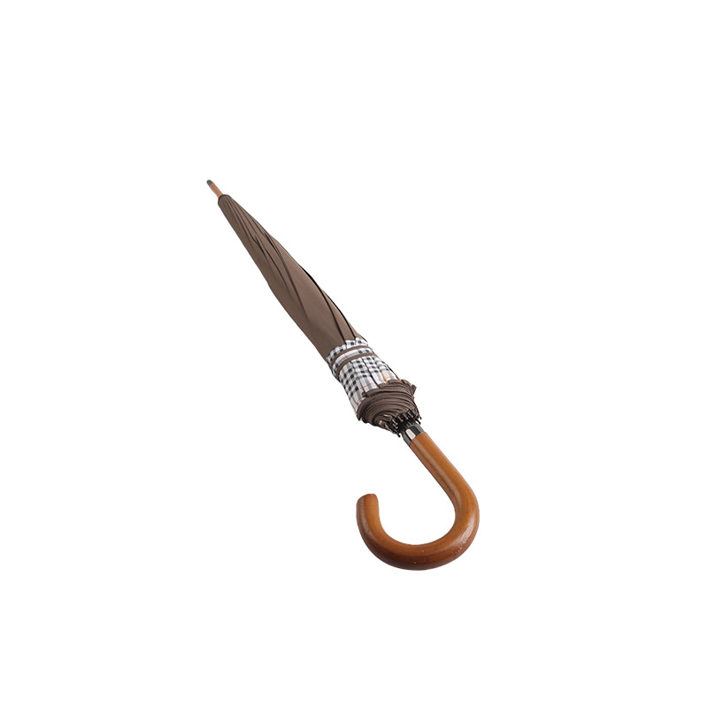 Ag Meaitseáil Idir Donn Agus Pongee Plaid Scáth-bhrat díreach-0E6B0402