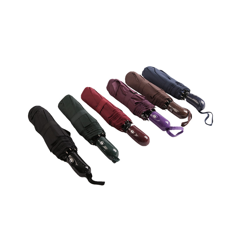 Dath dorcha báistí pongee scáth trí-huaire-0E6B0491