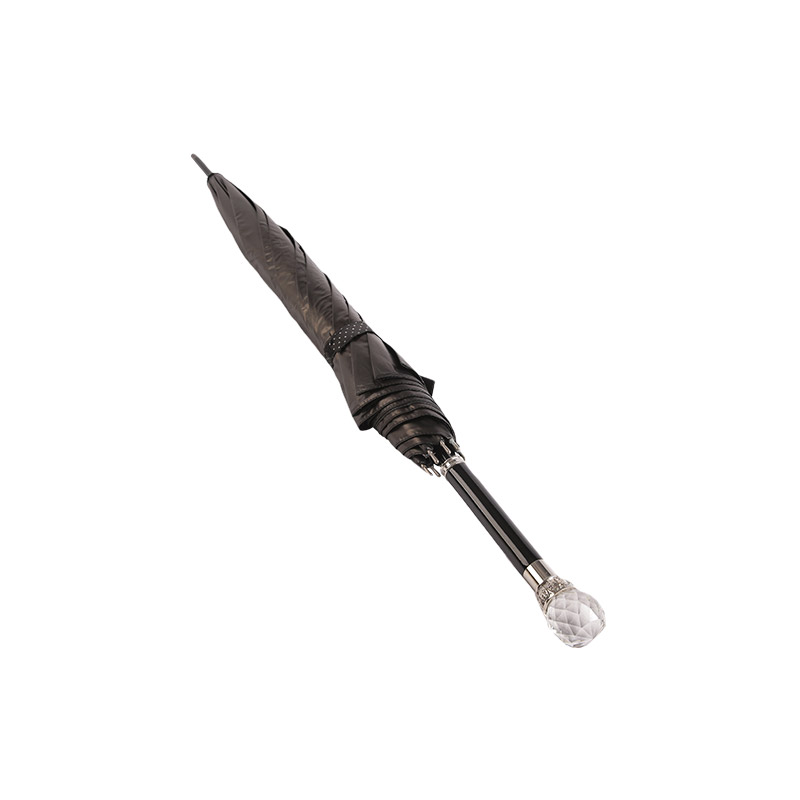 Pongee Láimhsithe Grád Atmaisféir Le Dubh Brataithe Dhíreach scáth-0E6B0733